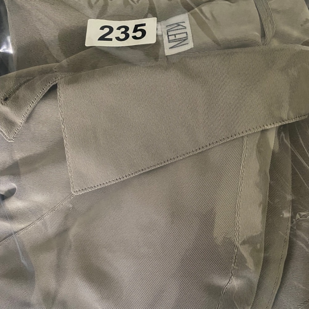 Julia Klein Khaki Tan Double Breasted Trench Coat Jacket Womens Size 8 Russia - Picture 7 of 7